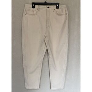 A.N.A a new approach Womens 16 Highest Rise Barrel Jeans Natural NWT's